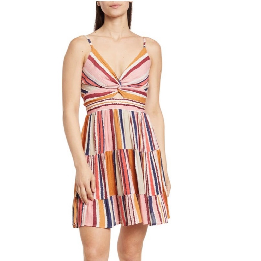 Angie Twisted Bodice Mini Dress